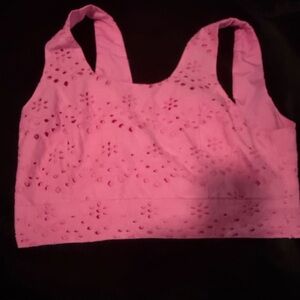 Calypso St. Barth Hot Pink Smocked Tube Top